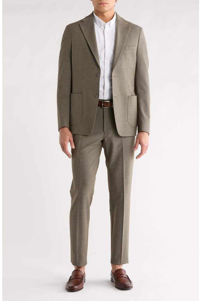 Notch Lapel Slim Fit Suit, Main, color, GREY