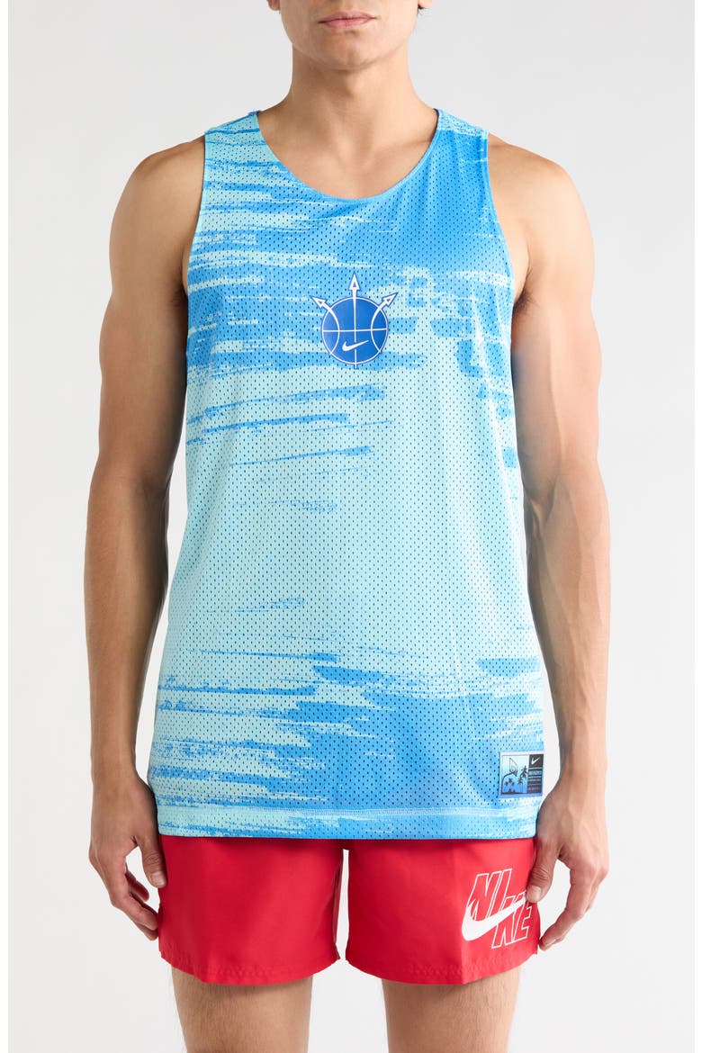 Summer Hoop Mesh Basketball Jersey, Main, color, COPA/ GAME ROYAL
