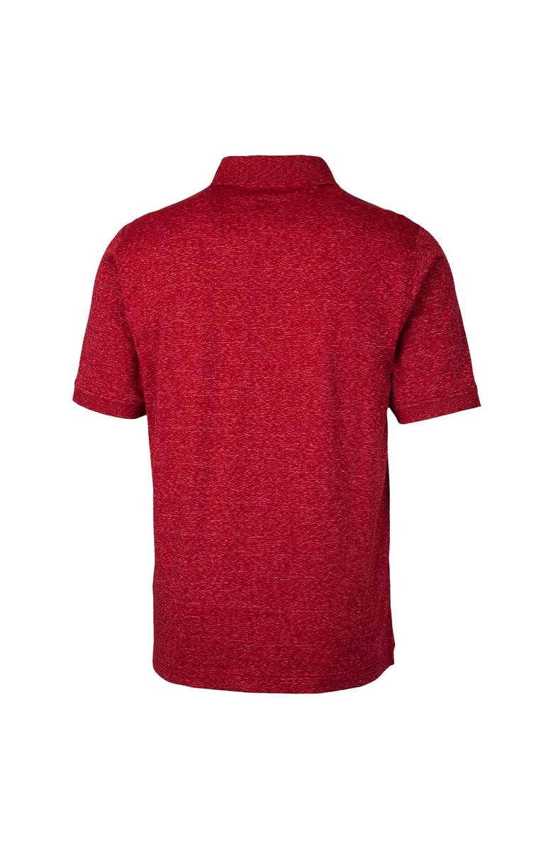 Cutter & Buck Men's Cutter & Buck Crimson Alabama Crimson Tide Advantage Space Dye Tri-Blend Polo, Alternate, color,