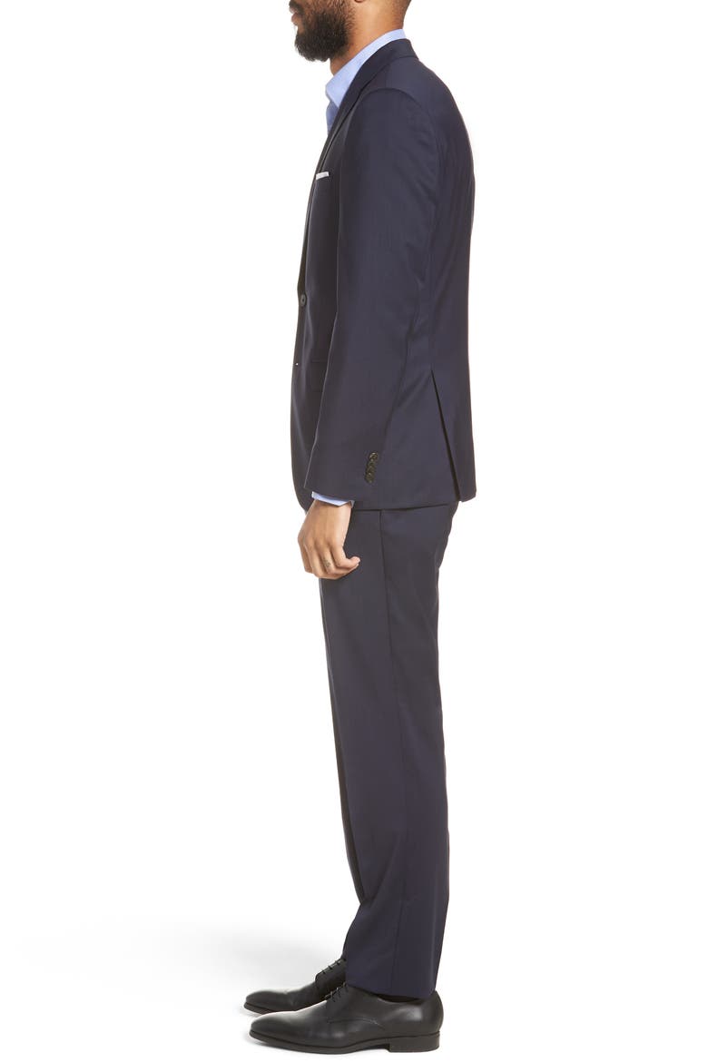 Johnstons/Lenon Regular Fit Solid Wool Suit, Alternate, color, NAVY