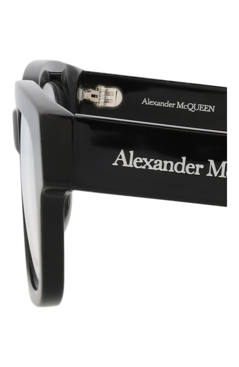 MCQ Optical Glasses, Alternate, color, Black Black Transparent