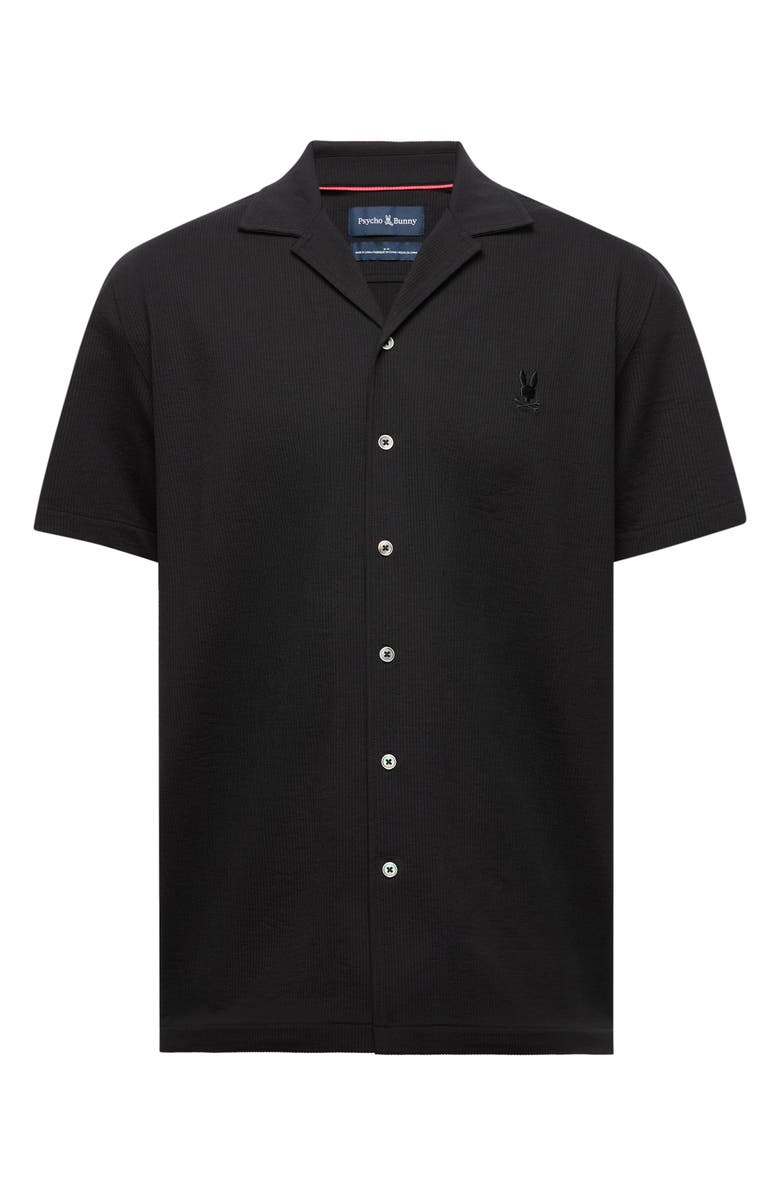 Psycho Bunny Jayme Rib Knit Camp Shirt, Main, color, 