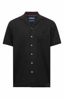 Psycho Bunny Jayme Rib Knit Camp Shirt