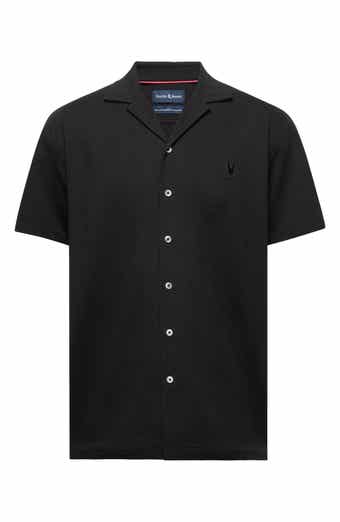 Psycho Bunny Jayme Rib Knit Camp Shirt