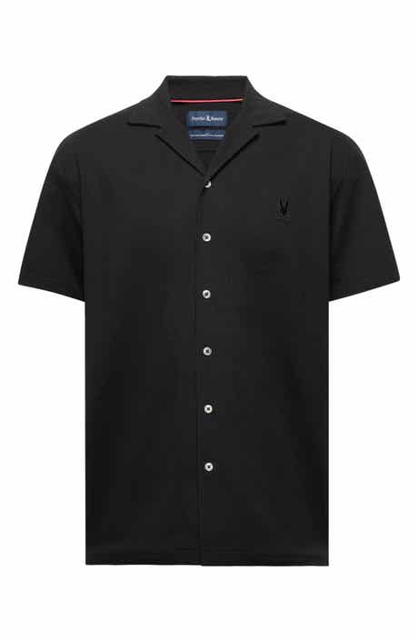 Psycho Bunny Jayme Rib Knit Camp Shirt