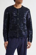 Bode Sequin Spotlight Virgin Wool Cardigan