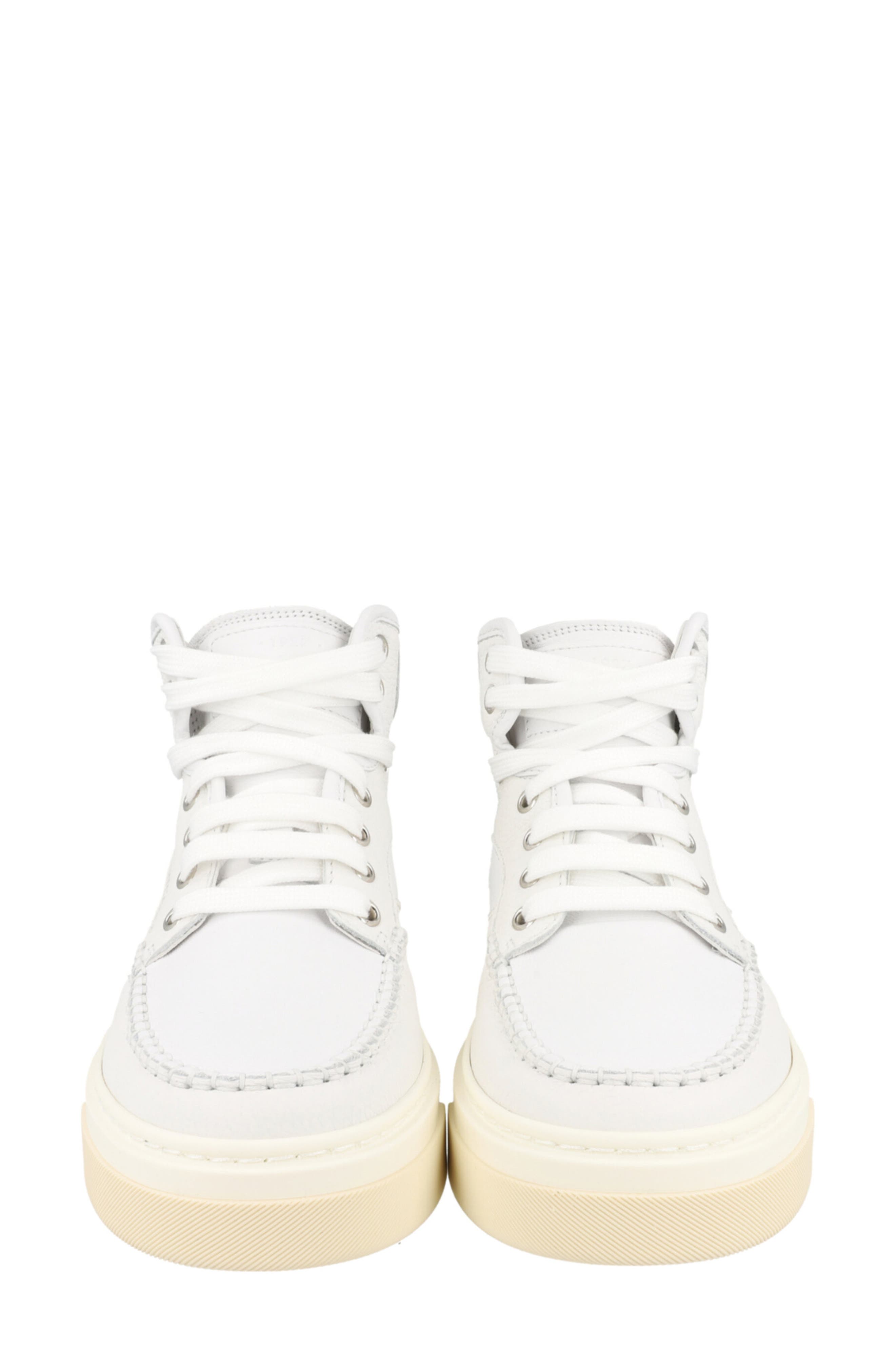 FERRAGAMO Cassina High Top Sneaker, Alternate, color, White