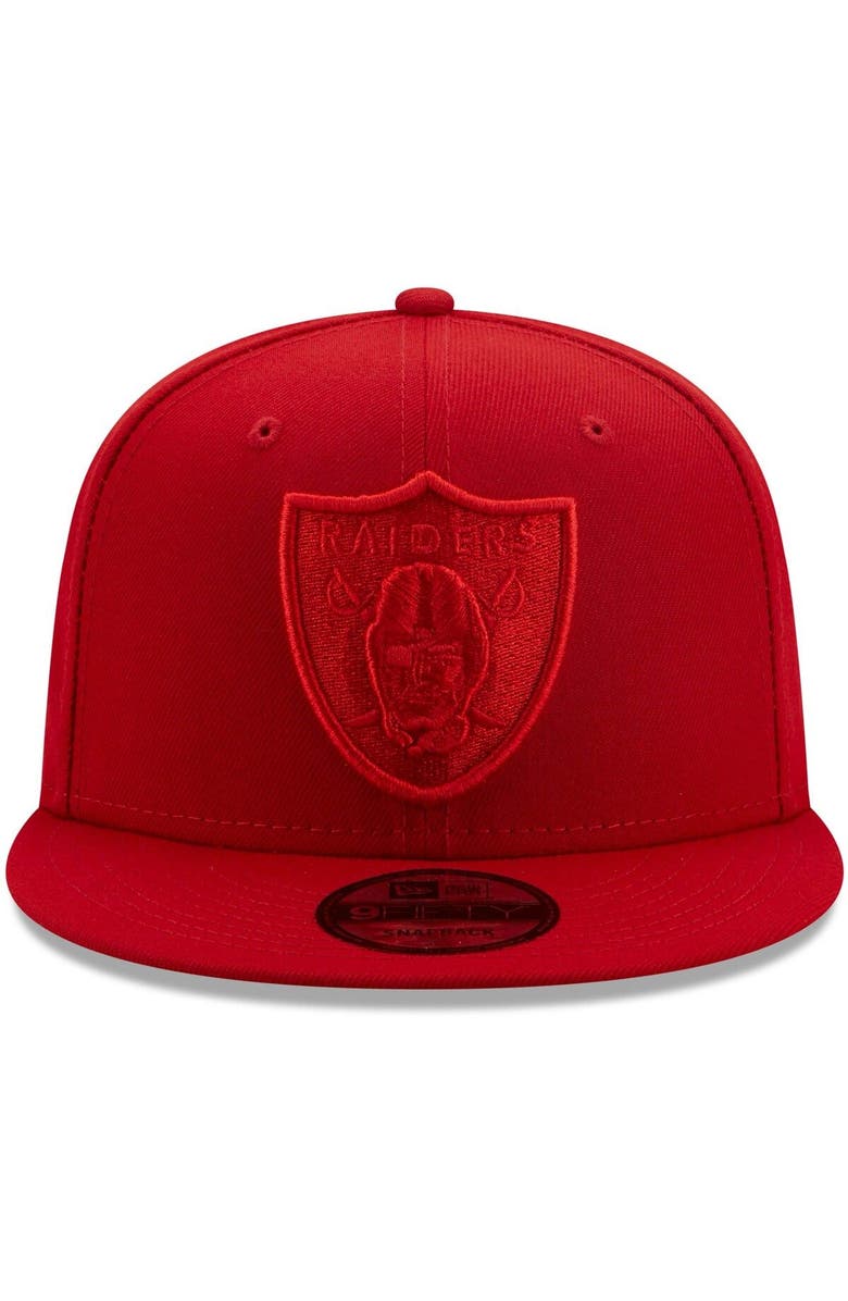 New Era Men's New Era Scarlet Las Vegas Raiders Color Pack 9FIFTY Snapback Hat, Alternate, color,