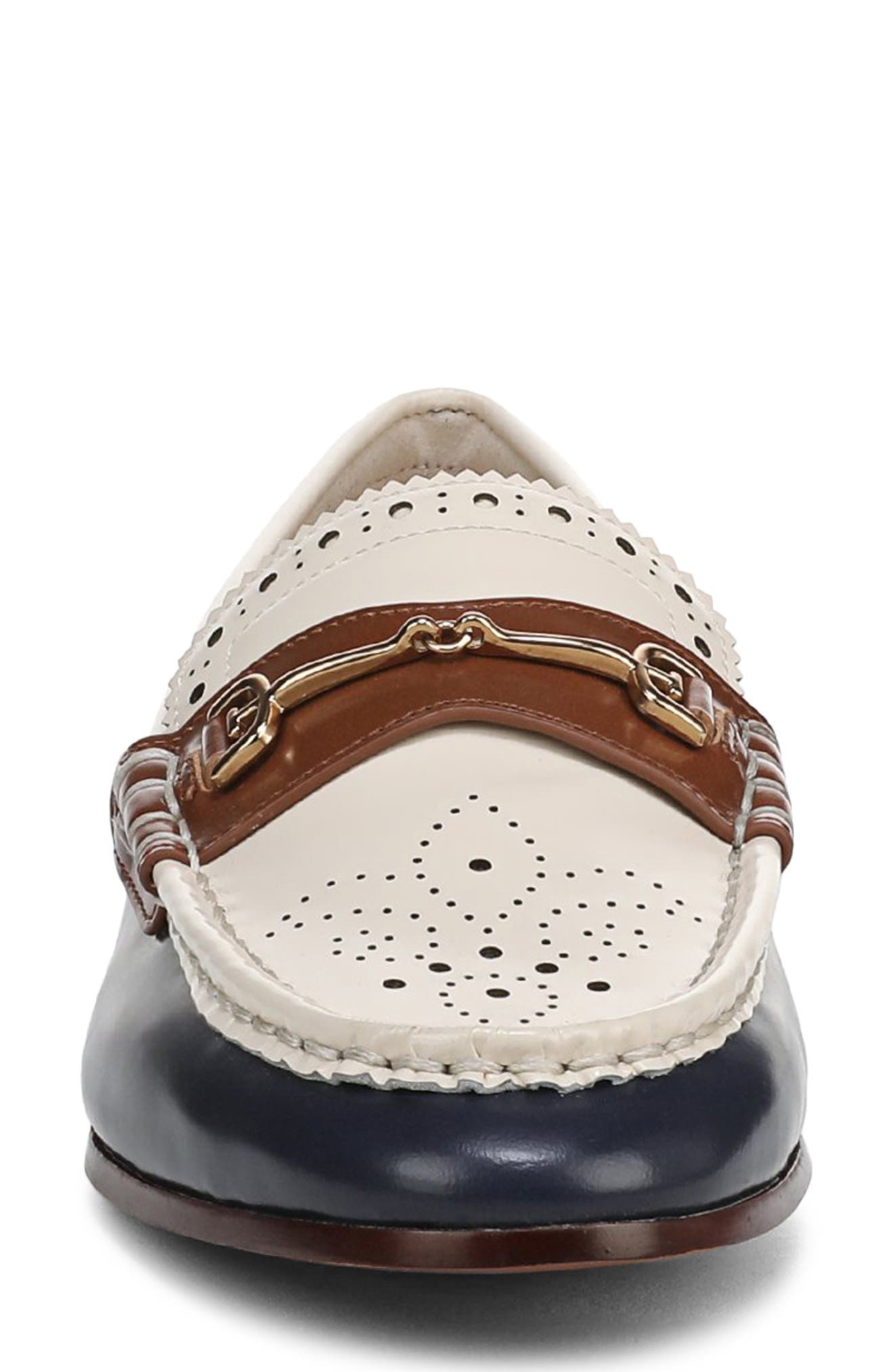 Sam Edelman Liona Bit Loafer, Alternate, color, Navy/ Ivory/ Rich Saddle