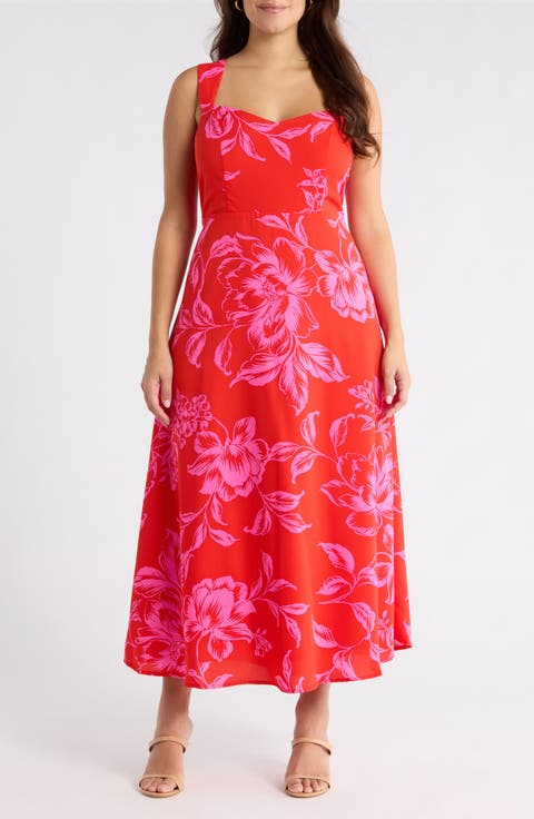 Darline Floral Bary Smocked Maxi Dress (Plus)