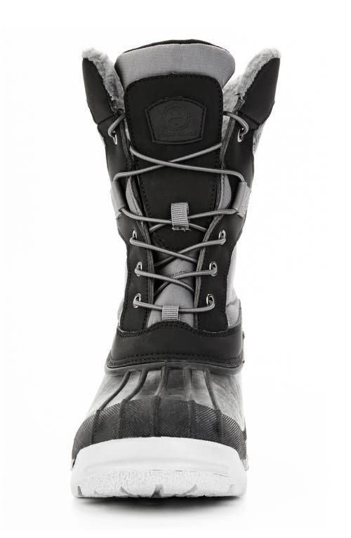 Polar Range Arctic Waterproof Faux-fur Lined Duck Toe Snow Boot In Grey