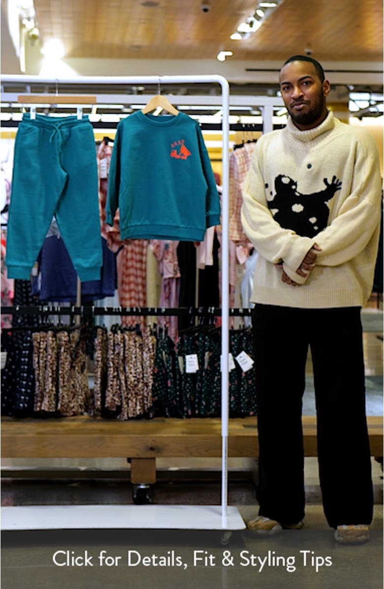 Kids' Construction Cotton Blend Sweatshirt & Sweatpants Set, sales video thumbnail