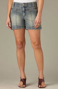 Wit & Wisdom V-Yoke High Waist Denim Shorts