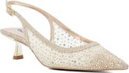 Dune London Ciana Slingback Pointed Toe Kitten Heel Pump