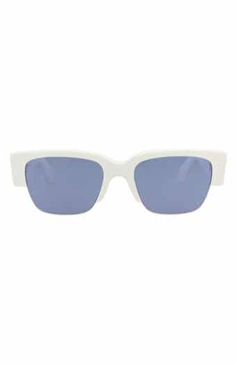 McQueen 54mm Half Rim Sunglasses