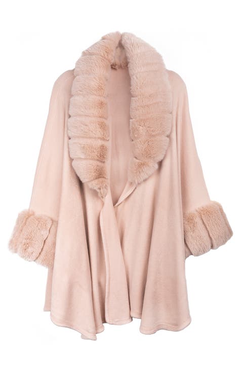 Filippa Faux Fur Trim Cardigan