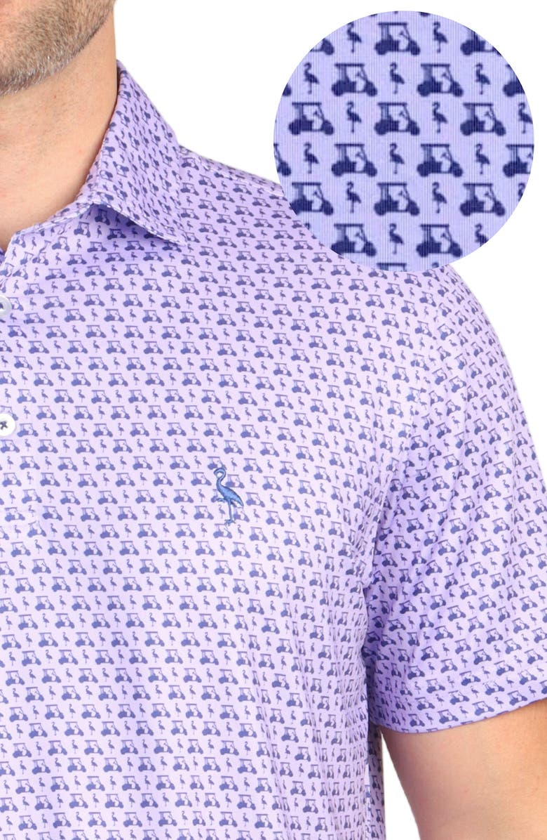 TailorByrd Golf Carts Performance Polo, Alternate, color, Lilac