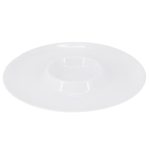 Gibson Grayson 12 Piece 12 Inch Round Melamine Chip And Dip Platter Set In White