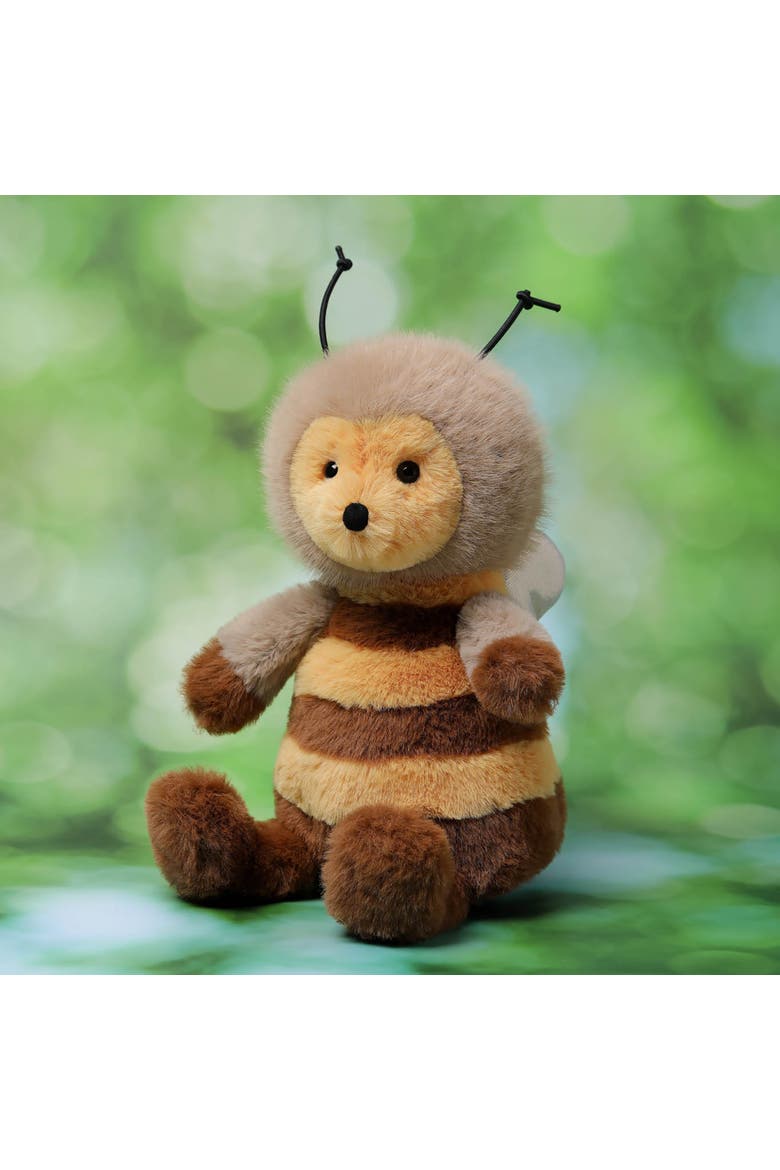 7 Inch Brownie Bee Weighted Stuffed Animal, Alternate, color, Multicolored