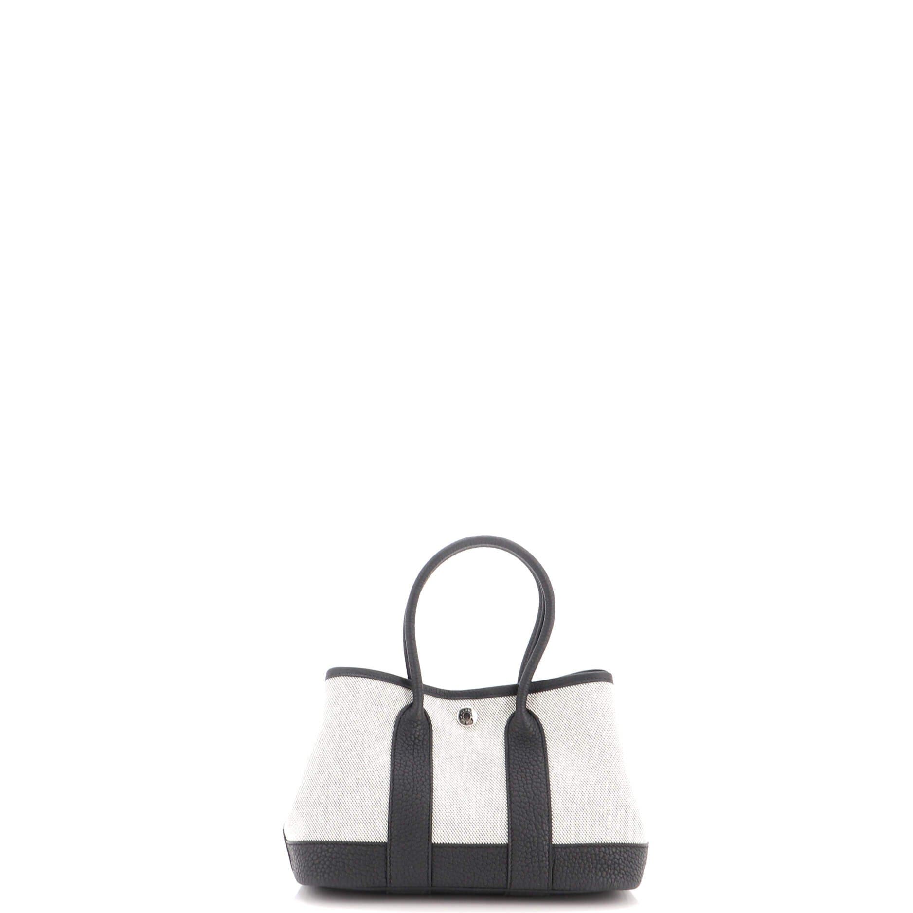 Neo Garden Tote Toile and Leather 23, Alternate, color, Black