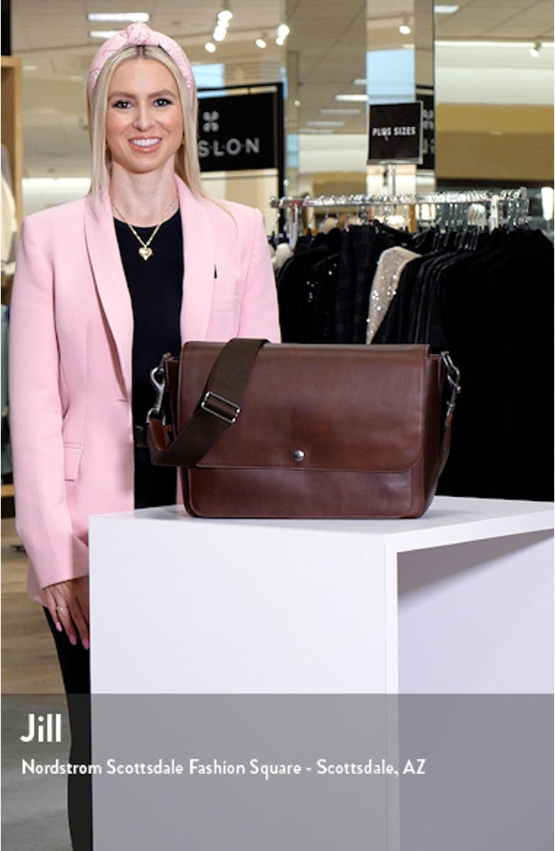 Canfield Relaxed Leather Messenger Bag, sales video thumbnail