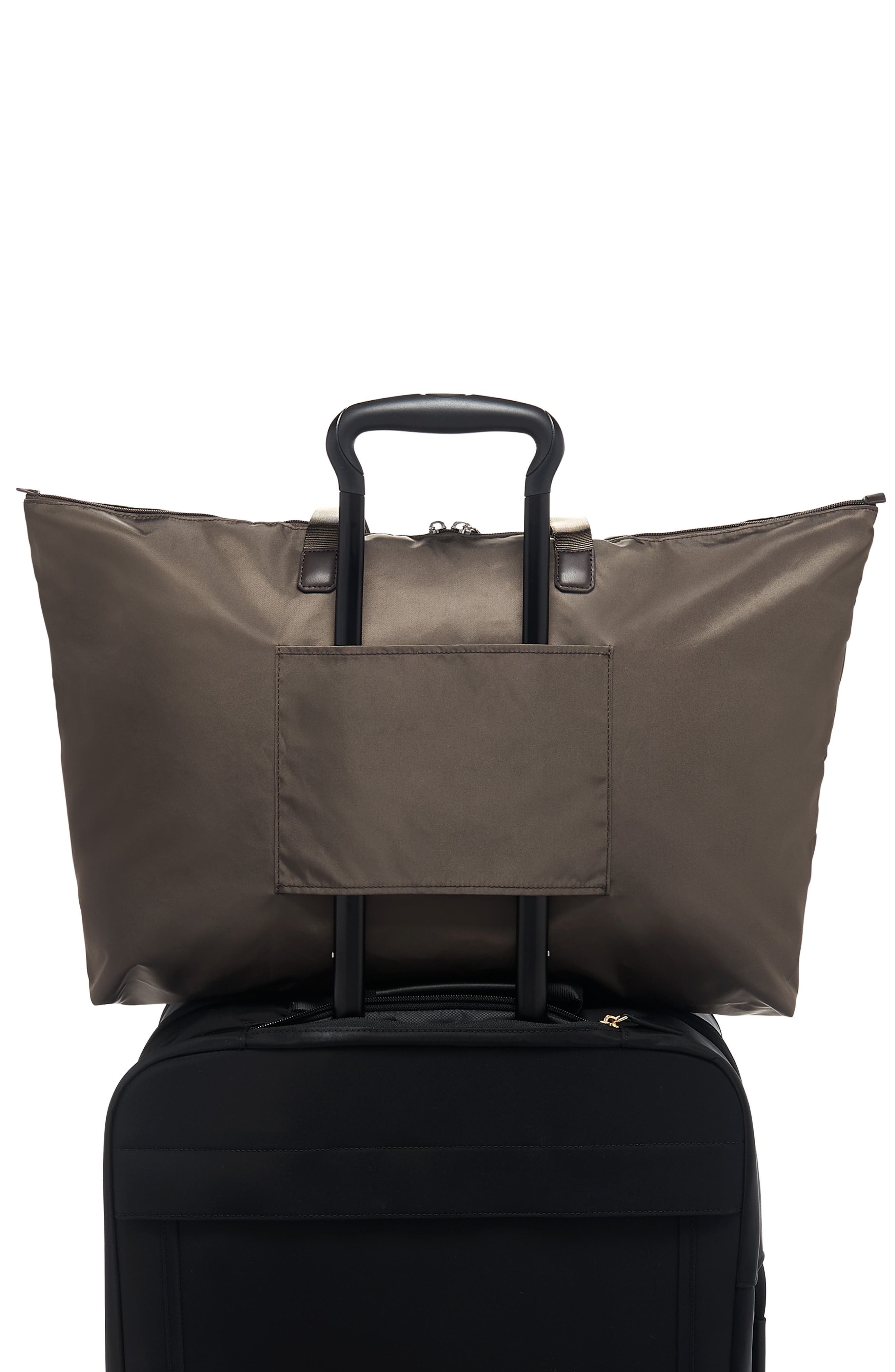 Voyageur Just In Case® Packable Nylon Tote, Alternate, color, MINK/ SILVER