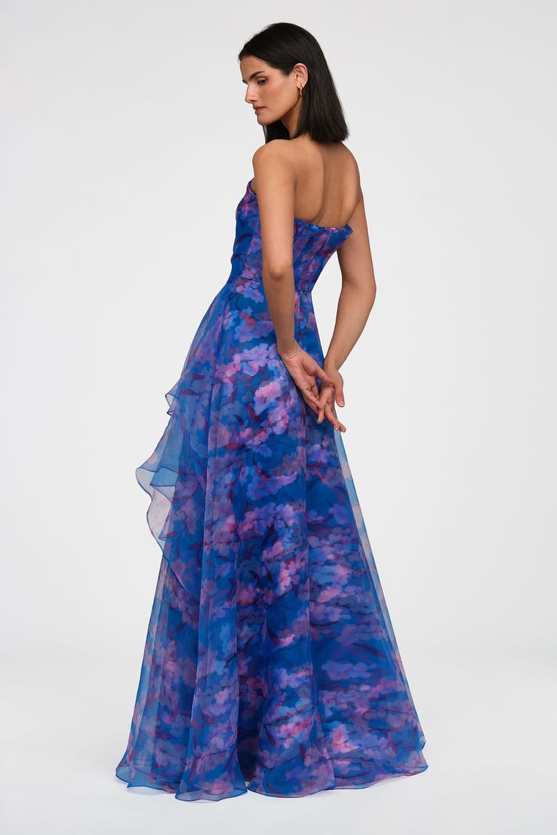 Orelia Organza Gown, Alternate, color, Lavendar Haze
