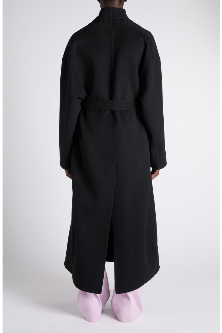 Double Splittable Virgin Wool & Cashmere Coat, Alternate, color, LB999 BLACK