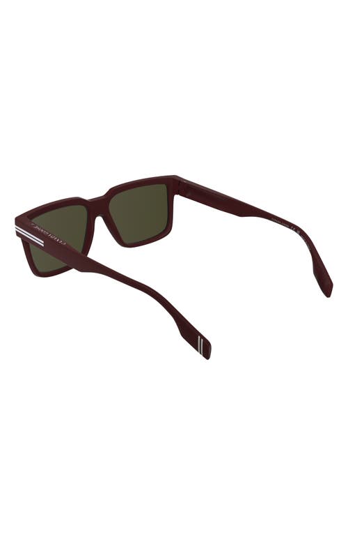 Canada Goose 59mm Modified Rectangular Sunglasses In Matte Burgundy