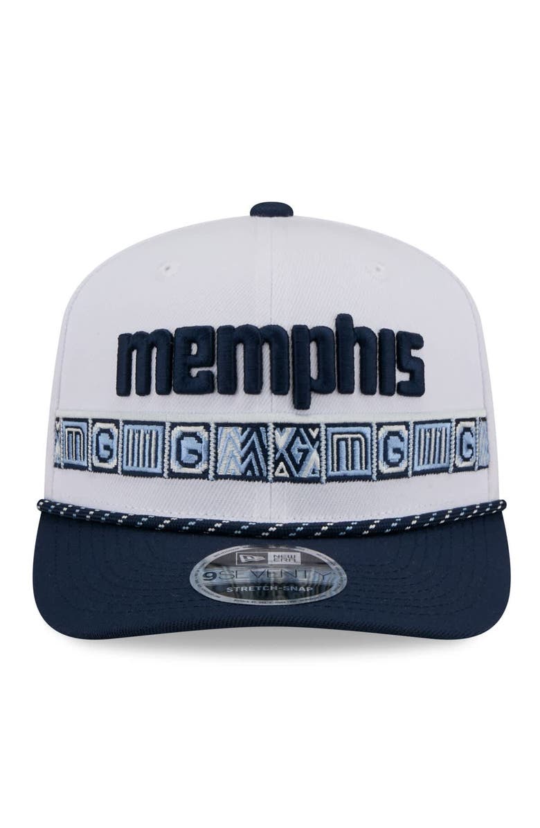 New Era Men's New Era White/Navy Memphis Grizzlies 2025/26 City Edition 9SEVENTY Adjustable Hat, Alternate, color, White