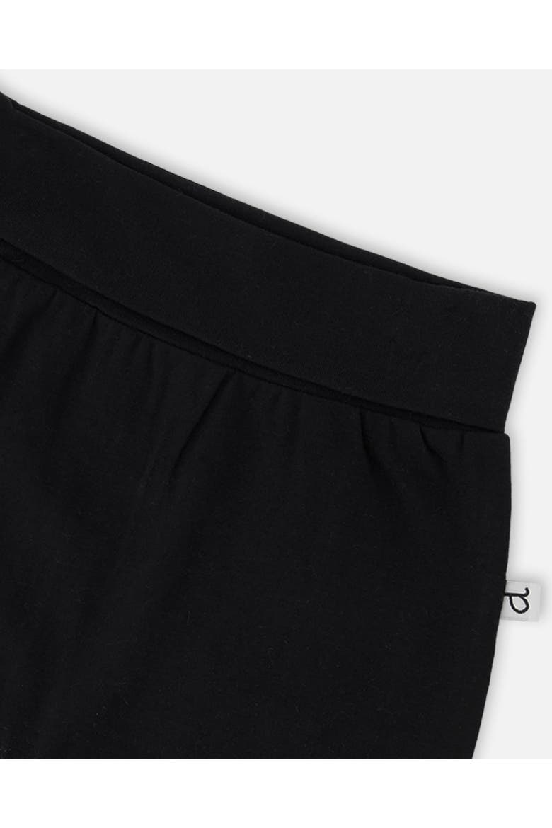Boy Organic Cotton Jersey Evolutive Pants, Alternate, color, Black
