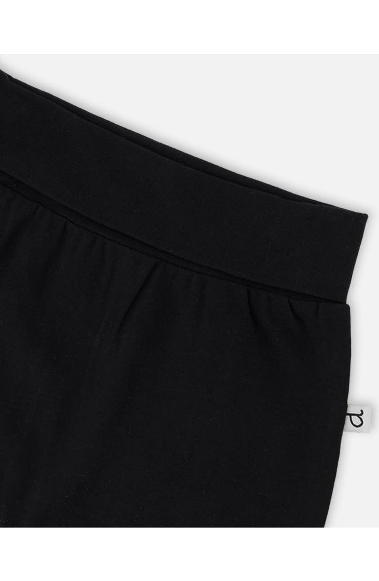 Deux par Deux Boy Organic Cotton Jersey Evolutive Pants, Alternate, color, Black