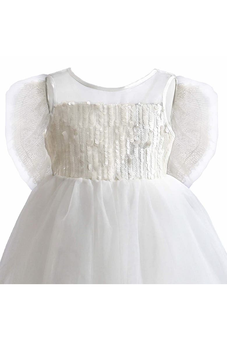 Novalie Layered Tulle Dress, Alternate, color, White