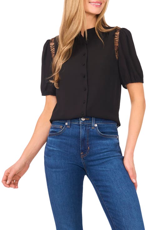 トップス acka russel volume blouse Allegra K Women's Fall Fashion Long Sleeve Mock Neck Ruffle