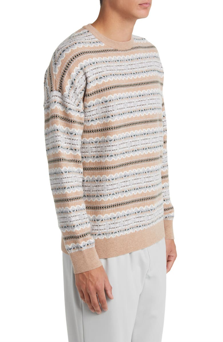 Reiss Plato Fair Isle Stripe Wool Sweater, Alternate, color, 