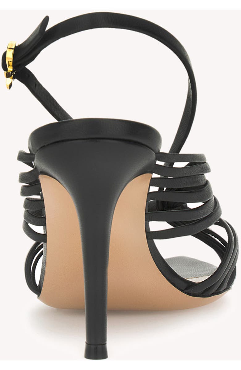 Gianvito Rossi Muse 85 Sandal, Alternate, color, Black Leather