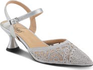 AZURA BY SPRING STEP Delicate Ankle Strap Pointed Toe Pump