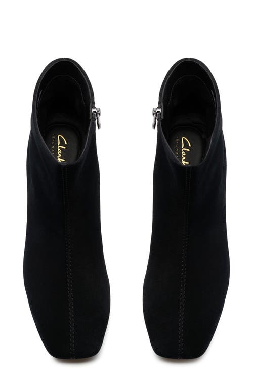 Clarksr Clarks(r) Fernie Side Zip Block Heel Bootie In Black