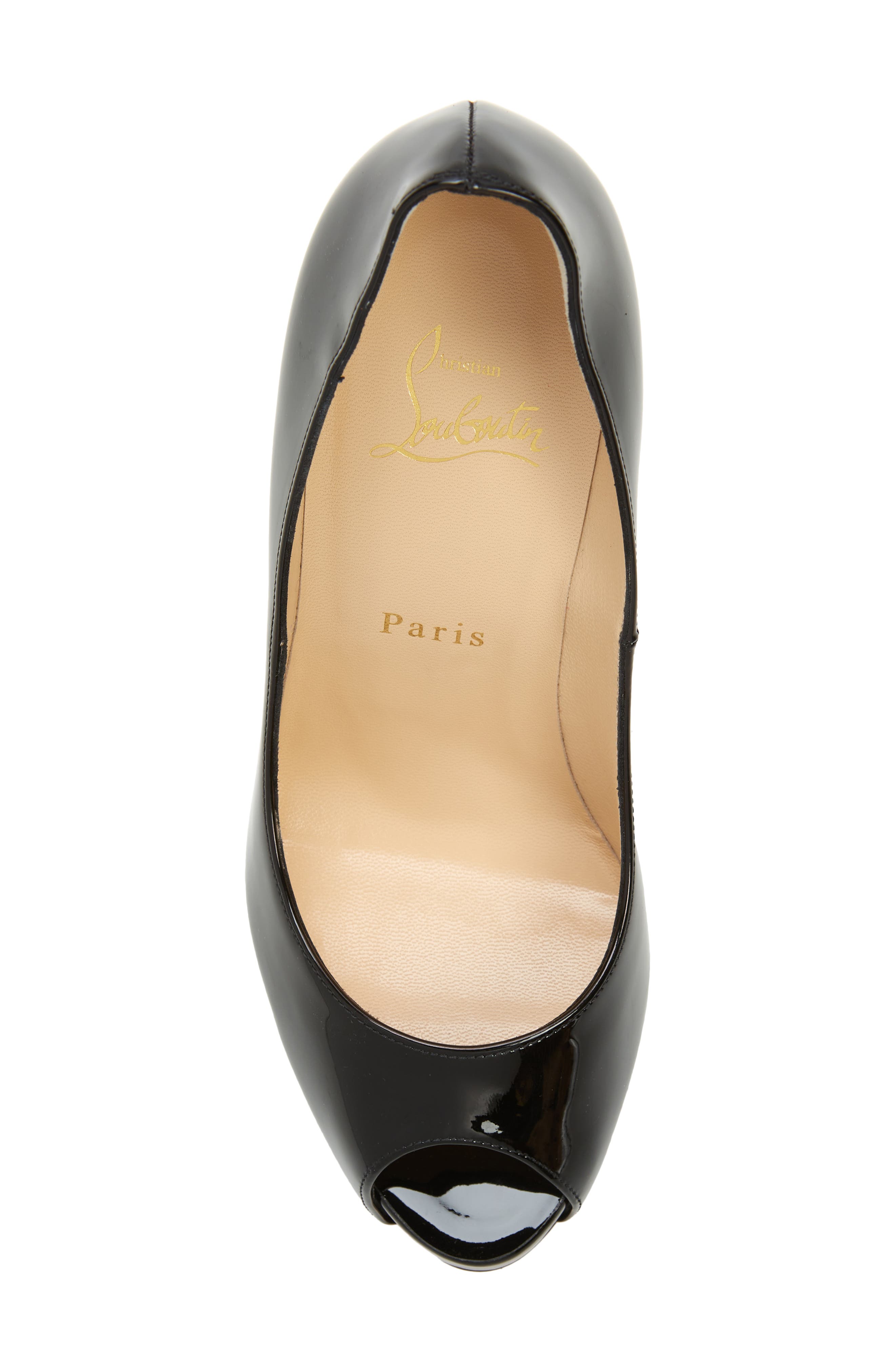 Christian Louboutin Privé Open Toe Pump, Alternate, color, 