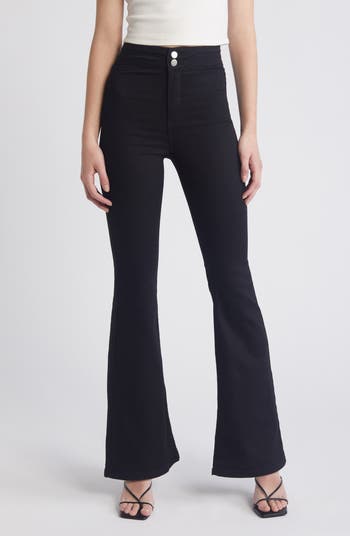 Topshop Joni Flare Leg Jeans Nordstromrack - Main Image