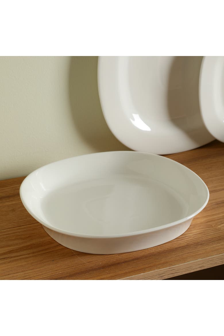 Quadro Porcelain 4-Piece Pasta Bowl Set, Alternate, color, White
