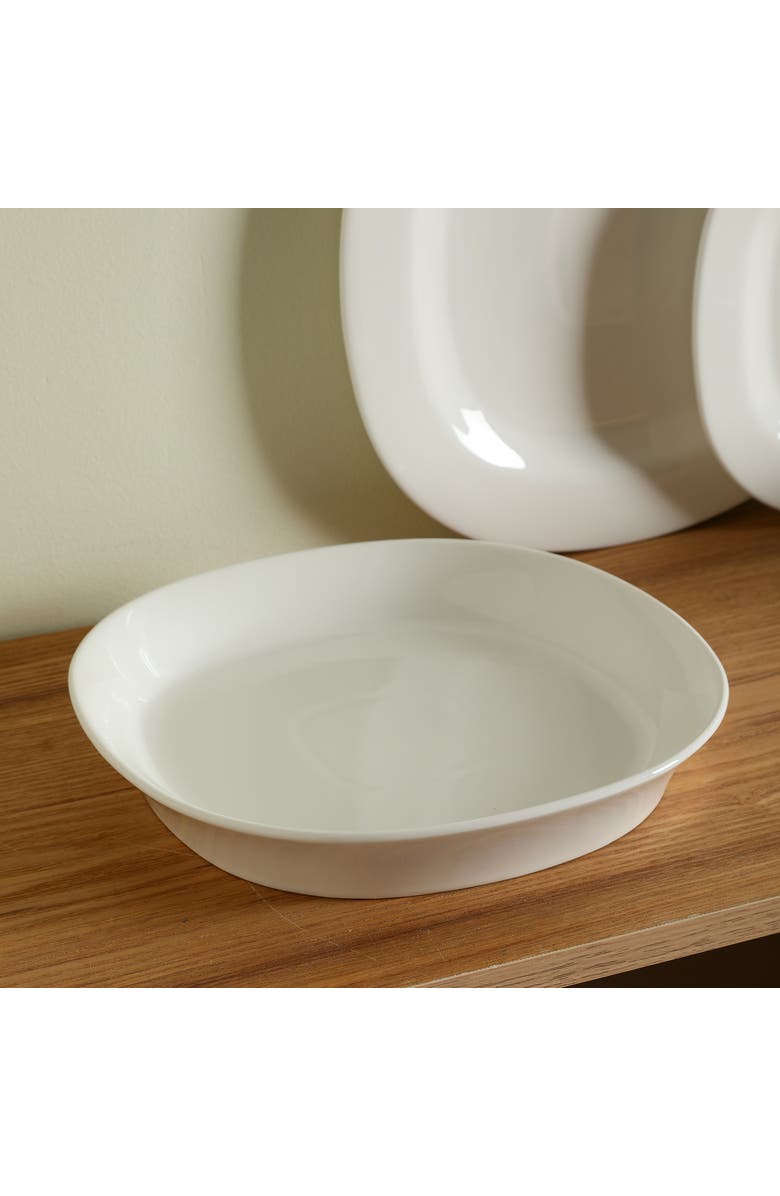 Stone Lain Quadro Porcelain 4-Piece Pasta Bowl Set, Alternate, color, White