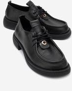 Forever & Always Shoes Band Leather Lace Up Loafer