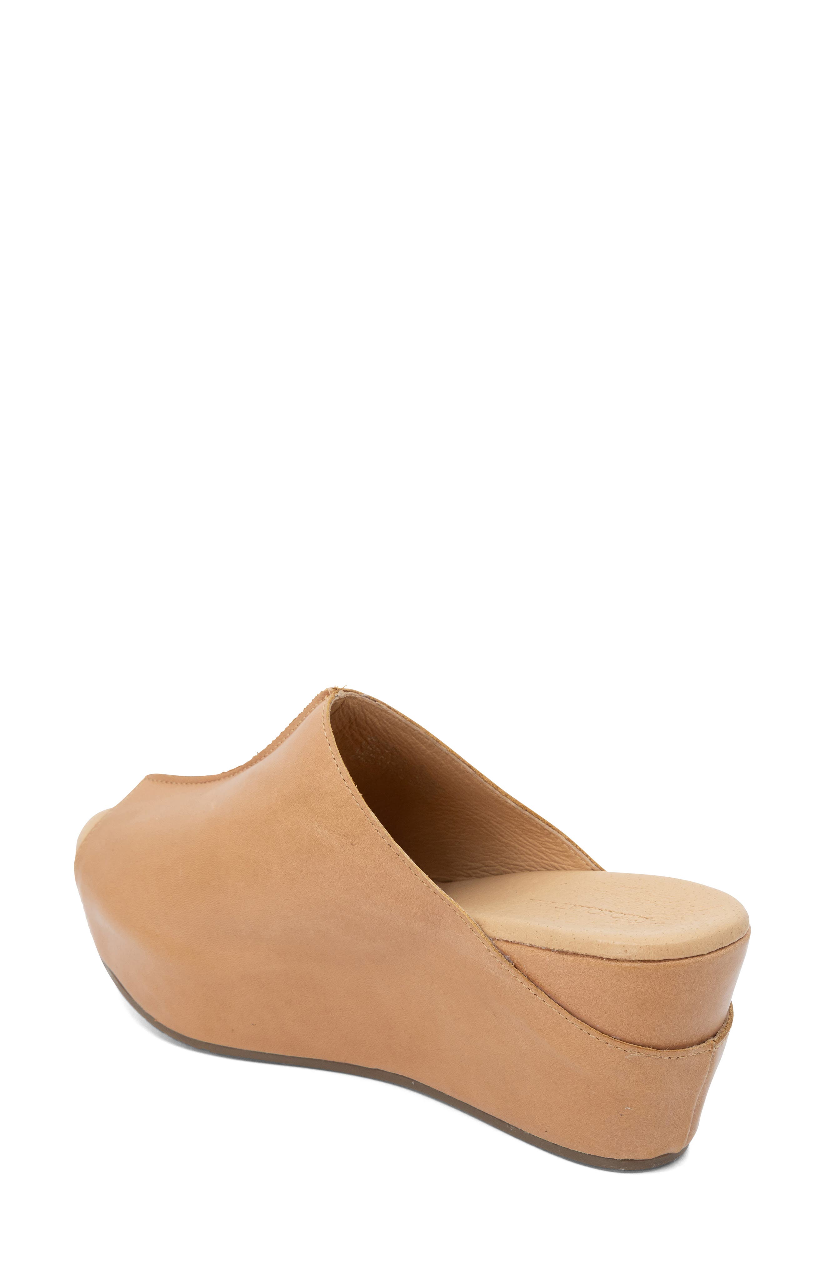 Wynn Peep Toe Mule, Alternate, color, CAMEL LEATHER