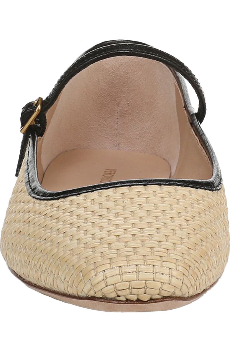 Veronica Beard Ellie Mary Jane Flat, Alternate, color, Natural/Black