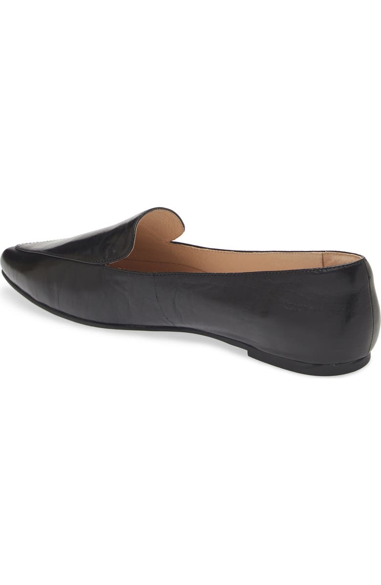 Chocolat Blu Ace Pointed Toe Loafer, Alternate, color, Black Leather