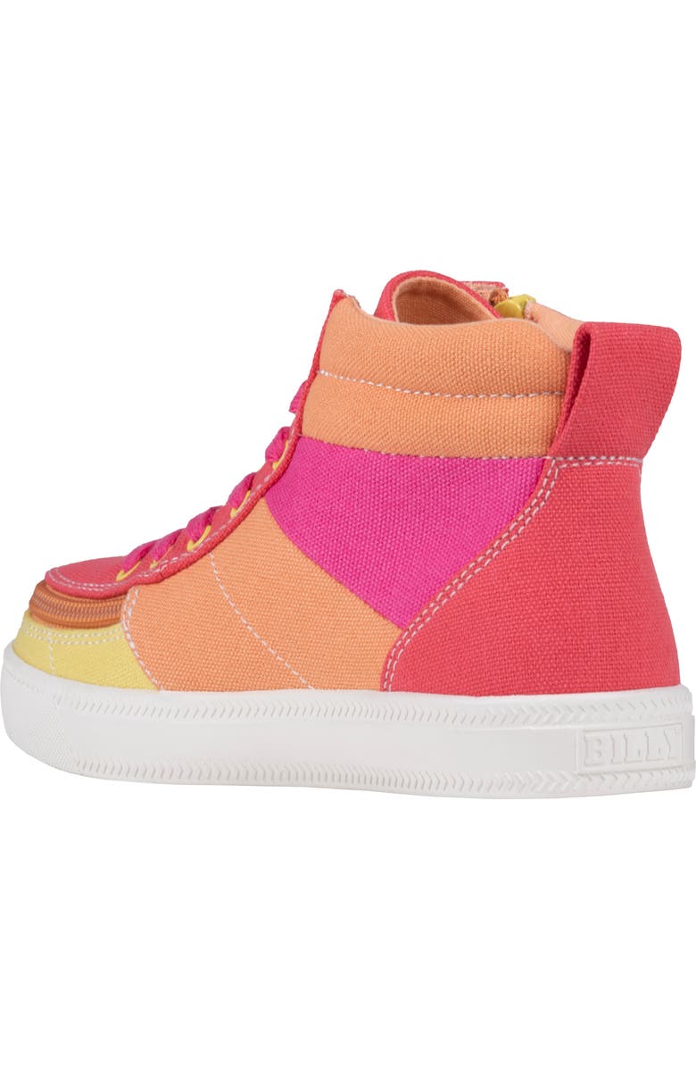 BILLY Footwear Kids' Street High Top Sneaker, Alternate, color, Sunset