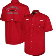 Columbia Men's Columbia Cardinal Arkansas Razorbacks Bonehead Button-Up Shirt