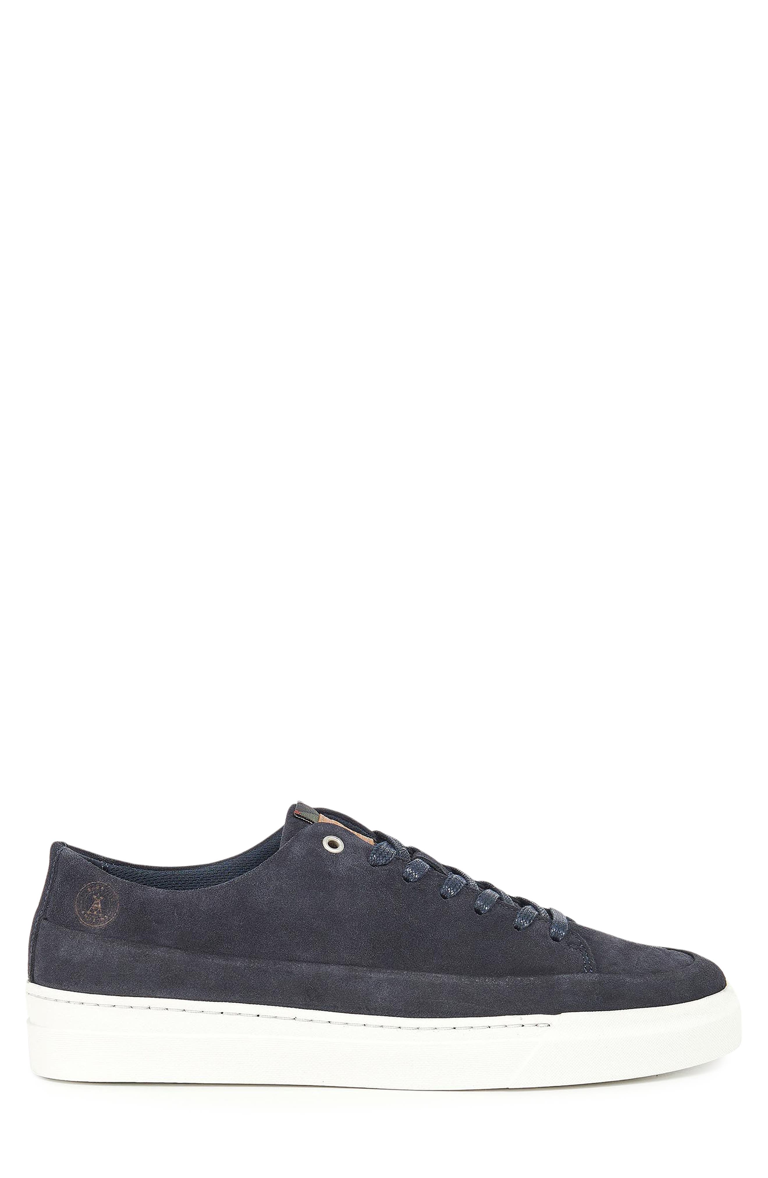 Barbour Lago Sneaker, Alternate, color, Navy Suede