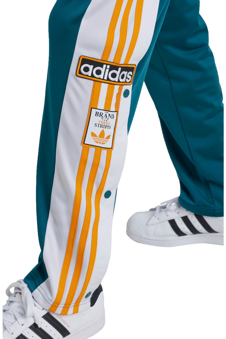 Kids' Adibreak Recycled Polyester Track Pants, Alternate, color, LEGACY TEAL
